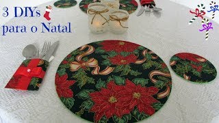 3 IDEIAS incríveis para decorar sua mesa de Natal  DIY Especial de Natal  8 [upl. by Tegirb484]