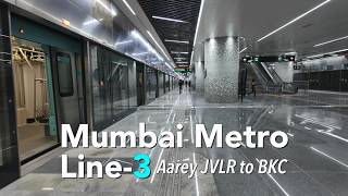 4KHDR Mumbai Metro 3 Phase 1 Aarey to BKC [upl. by Cioban]