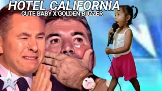 2 year old Filipina girl sing the song Hote California perfectly made simon cowel and audience cry [upl. by Orlando]