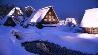 世界遺産 白川郷 雪景色のライトアップ [upl. by Witherspoon]