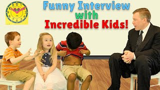 Funny Interview with Kids What Makes You Incredible Happy Kids Are Incredible Week [upl. by Ardnazil]