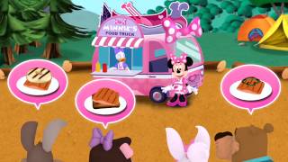 Minnies Grill Station in Food Truck with Minnie Mouse amp Daisy Duck  Mickey Disney App [upl. by Frodi]