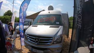 MERCEDES BENZ SPRINTER 416 CDI CAMPER WITH SLIDE OUT BY HÜNERKOPF WALKAROUND  INTERIOR [upl. by Anaibib588]