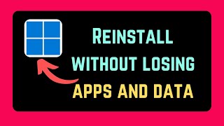 Reinstall Windows 11 without losing apps and data English [upl. by Ronnica565]