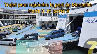 ALGERIE ferries trajet pour rejoindre le port de marseille porte 3 et 4 [upl. by Kimura]