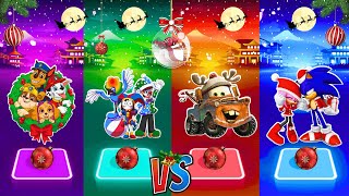 Paw Patrol VS Digital Circus VS Cars VS Sonic Prime  Tiles Hop [upl. by Nosredneh]