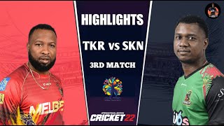 SKNP vs TKR 3rd Match CPL 2024 Highlights  TKR vs SKNP CPL Highlights 2024  Hotstar  Cricket 24 [upl. by Emalia]