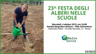 Madre Terra  Il 4 ottobre la Festa degli Alberi nelle Scuole [upl. by Elijah]