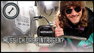 Simson Eintragung  Muss ich damit zum TÜV oder darf ich das so fahren [upl. by Laersi]