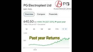 PG Electroplast Ltd share market nse bse [upl. by Rockafellow782]