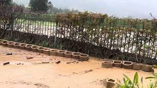 Flooded Franschhoek estate 25 Sept 2023 [upl. by Ymorej]