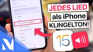 JEDES Lied kostenlos als iPhone Klingelton einfache Methode  iOS 15 2021  NilsHendrik Welk [upl. by Eardna]