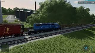 FS22 The Oaks 4x map creating a working train [upl. by Yardley164]