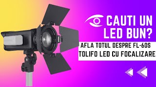 Tolifo FL60S lampă portabilă cu focalizare ledlights tolifo [upl. by Dunston]