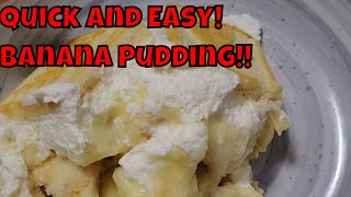 Quick and Easy Recipe  How to make Banana Pudding  Homemade Banana Pudding [upl. by Wilsey]