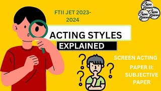 FTII Jet 2024 Subjective Question Paper  Cinema Bandhu  ftii JET2024 question papers with answer [upl. by Lanae]