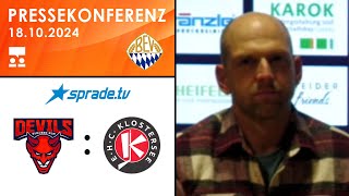 18102024  Pressekonferenz  Devils UlmNeuUlm vs EHC Klostersee [upl. by Lenej]