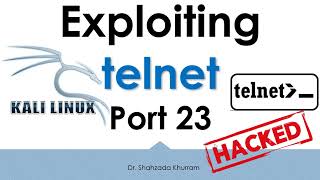 Exploiting Telnet 23  Kali Linux  Metasploitable2  Lab [upl. by Sik663]