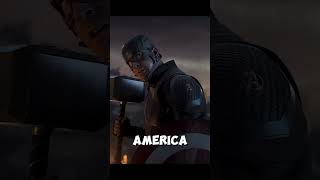 Captain America lifted thors hammer avengers mcu shortsmarvel [upl. by Eseekram]