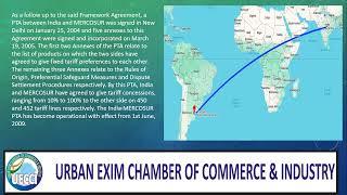 MERCOSUR Preferential Trade Agreement PTA Negotiations between india and MERCOSUR [upl. by Demah]