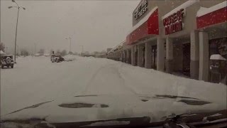 Driving Through St Albans WV After Winter Storm Jonas 2016 [upl. by Annovy]