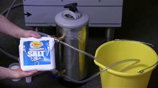 Maidaid Halcyon  How to Regenerate a manual water softener [upl. by Eniroc]