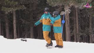 Cambio de radio en el viraje Básico Snowboard Técnica [upl. by Ethelind332]