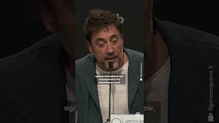 Spanish actor Javier Bardem criticizes Israel for war crimes against humanity [upl. by Anatole]