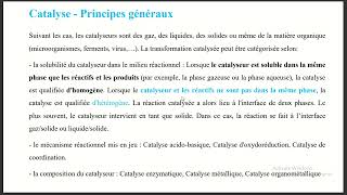 catalyse homogène ou hétérogène et différents types de catalyseurs [upl. by Ellebanna]