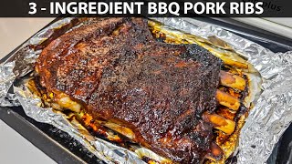 3INGREDIENT BBQ PORK RIBS FALL OFF THE BONE  Pimp Ur Food  Tipsy D [upl. by Allsun]