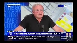 Prendre sur les profits pour augmenter les salaires  BFMTV 30 août 2024 [upl. by Ynotna]