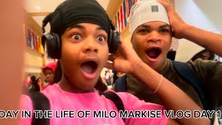 DAY IN THE LIFE OF MILO MARKISE DAY 1THEY FOUGHT😱😱 [upl. by Glogau]