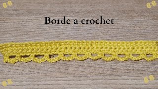 Borde ribete fácil a Crochet [upl. by Collen496]