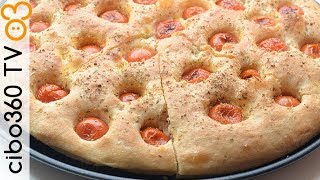 Focaccia barese ricetta con patate fatta a mano [upl. by Anihsak]