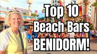 Benidorm  Top ten beach front bars [upl. by Ayarahs]