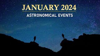 January 2024 Astronomical Events  Quadrantids Meteor shower  Mercury at Greatest Elongation [upl. by Alta]