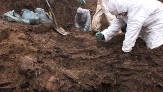 Thousands of bodies victims of the Nazis discovered in Poland [upl. by Refitsirhc708]