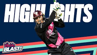 Banton Goes Big With 75 From 43  Northamptonshire vs Somerset  Highlights  Vitality Blast 2024 [upl. by Sanger467]