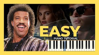 EASY like Sunday morning  easy piano tutorial  Lionel Richie  The Commodores [upl. by Enajyram]