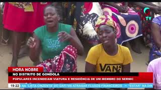 POPULARES COLOCAM FOGO EM VIATURA E RESIDÊNCIA DE UM MEMBRO DO SERNIC [upl. by Epps488]