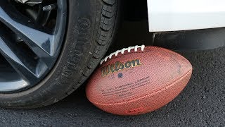 Hitting A NFL Football Going 40 MPH In My Car [upl. by Hadias]