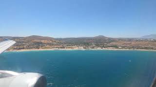 Flughafen Heraklion Kreta Landung 230722 [upl. by Cimbura344]