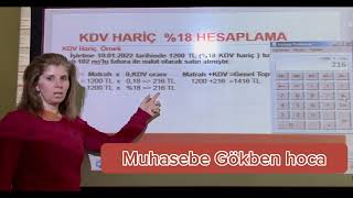 KDV HARİÇ  18 HESAPLAMA [upl. by Kalvin75]