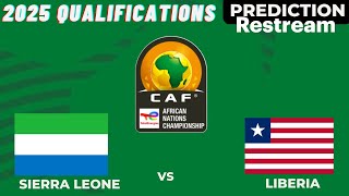 Sierra Leone vs Liberia Lie Stream CAF Africa Championship Qualifiers 2024 Commentary Score [upl. by Alroy29]