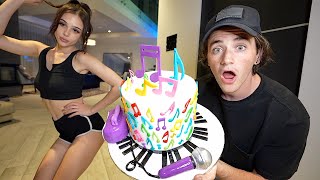 Ordering Dancing Cake and using it on my HOT Girlfriend She couldnt stop Dancing Do Not Eat [upl. by Ibrad]