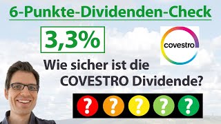 COVESTRO Aktie Wie sicher ist die Dividende  6PunkteDividendenAnalyse Rangliste [upl. by Aciretnahs]