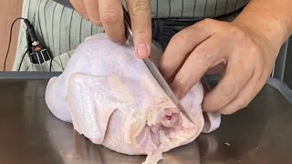 How to Debone a Whole Chicken Easily  How to Remove Bones from Chicken [upl. by Salvay619]