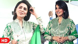 Neetu Singh Spotted In Green Outfit Talking About Kiara Advani At Dance Deewane Juniors [upl. by Ralli]