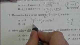 Math 302 Rationals Review MC12 [upl. by Belamy]