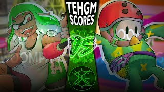 Fall Guy VS Inkling『Woomy WoomPAHS』 TehGM Scores [upl. by Sokil129]